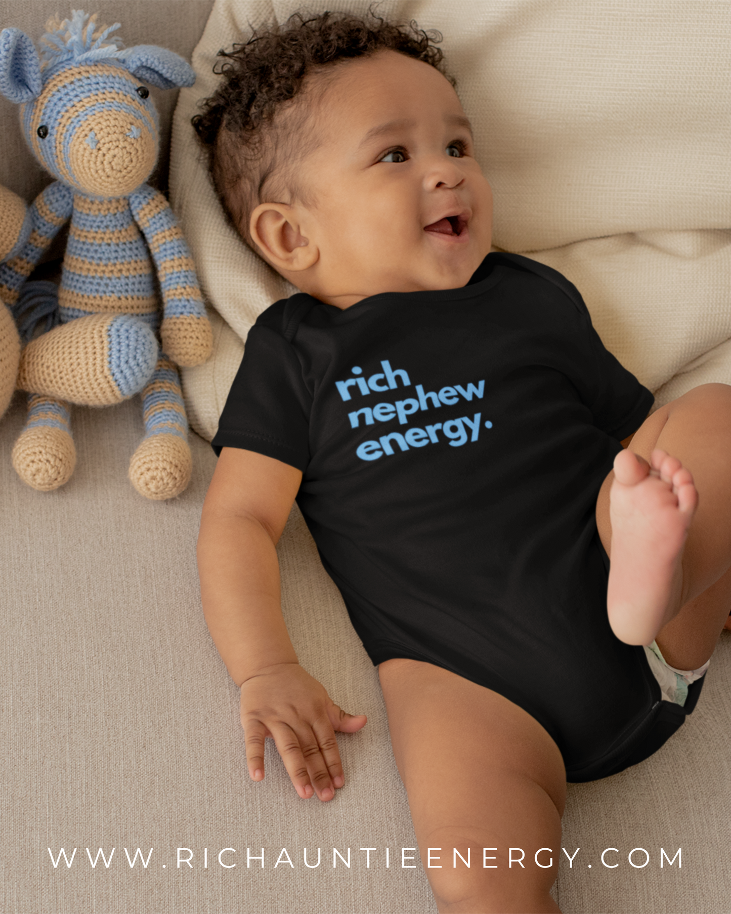 Rich Nephew Energy Onesie | Baby Edition