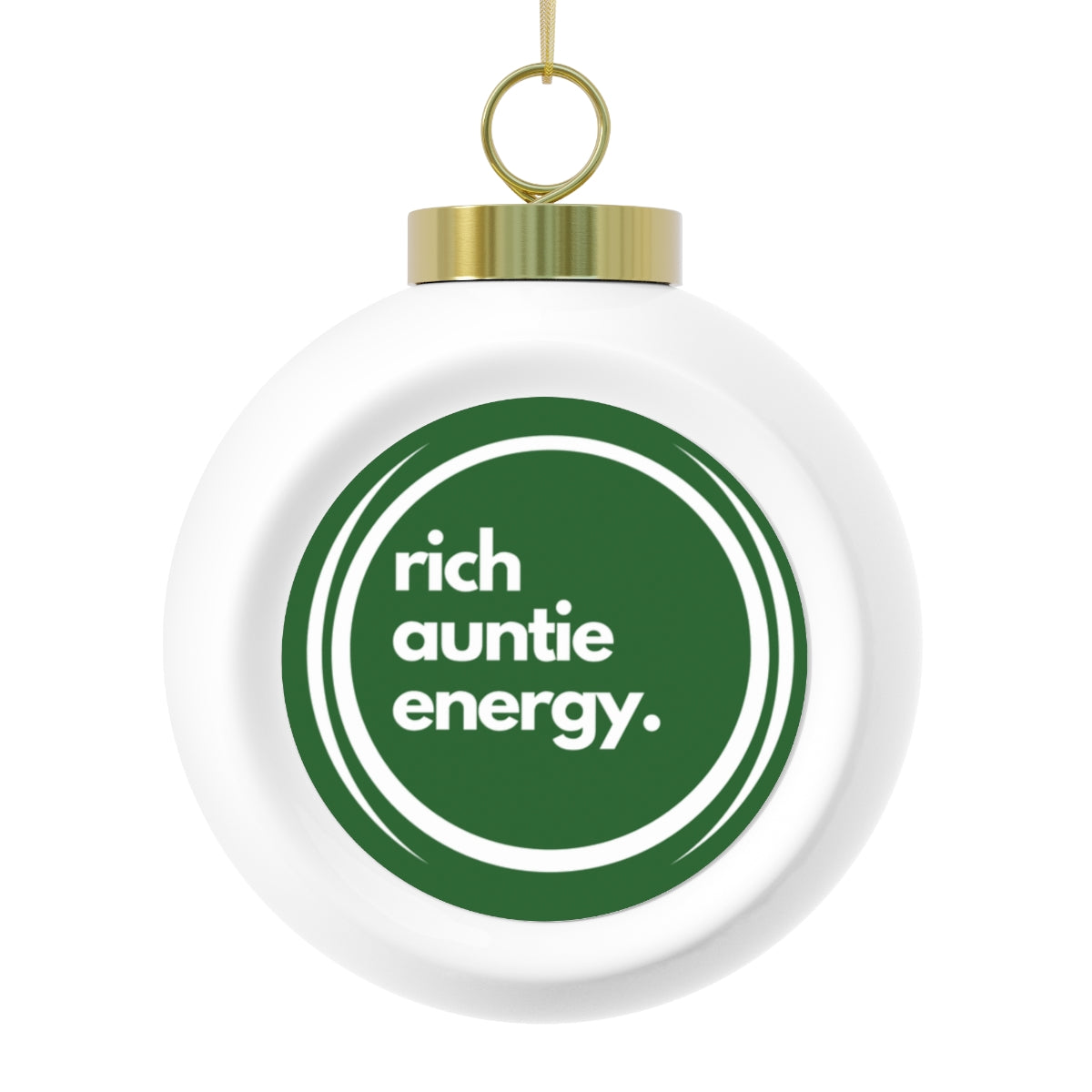 Rich Auntie Ornament | Green