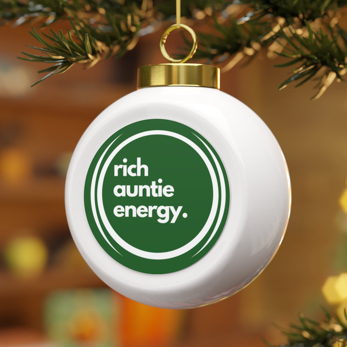 Rich Auntie Ornament | Green