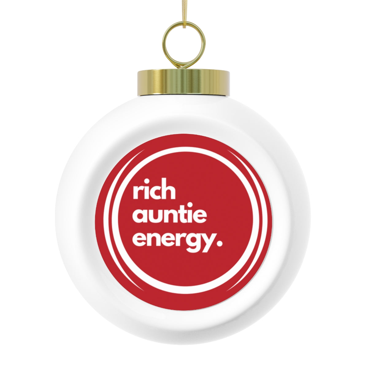 Rich Auntie Ornament | Red